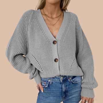 Rya Loose Knit Cardigan - SunsetFashionLA